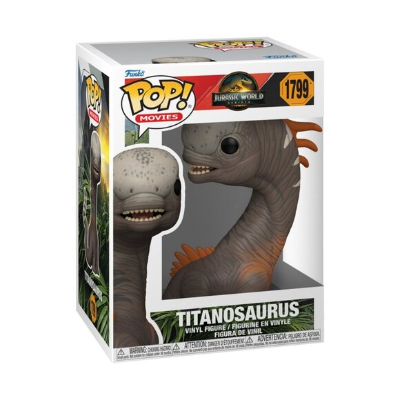 Funko POP! Movies Jurassic World Rebirth Titanosaurus Dinosaur Figure #1799! - Picture 1 of 8